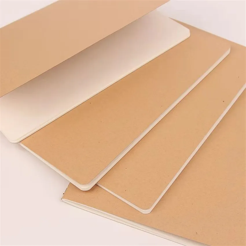 wholesale Blank Kraft Paper Notepads B5 Student Exercise Book 80 Sheets Cover Notebook Daily Notebooks Custom - Image 2